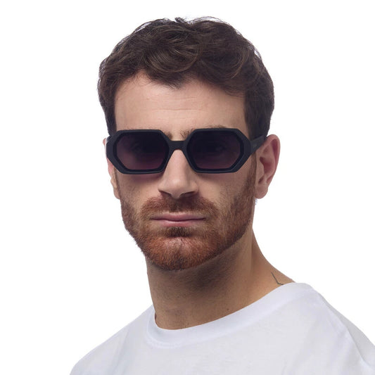 Okkia Andrea Altıgen Unisex Güneş Gözlüğü Siyah