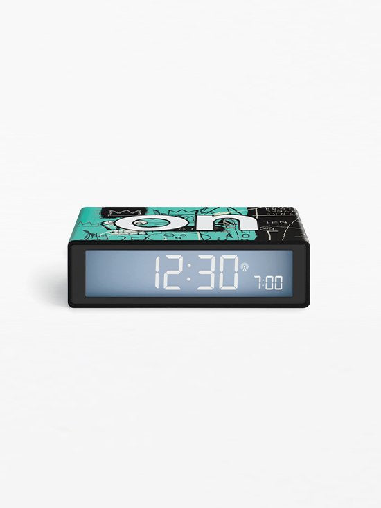 Lexon Flip + Alarm Clock X Jean-Michel Basquiat Pi