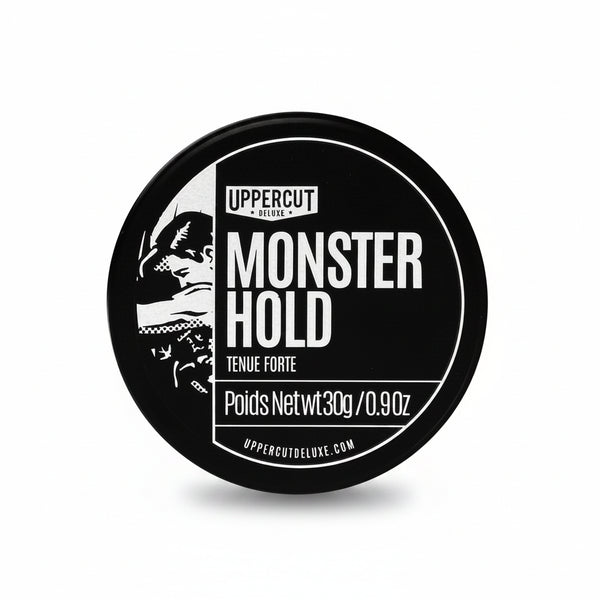 Bonherre mağazasından Uppercut Deluxe Monster Hold, ekstra güçlü tutuşlu ve suya dayanıklı geleneksel saç waxı.