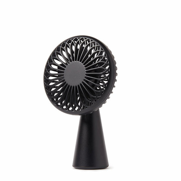 Bonherre mağazasından Lexon Wino Siyah, alüminyum saplı, 3 kademeli hız ayarlı, kablosuz indüksiyon şarj özellikli lüks taşınabilir mini fan.