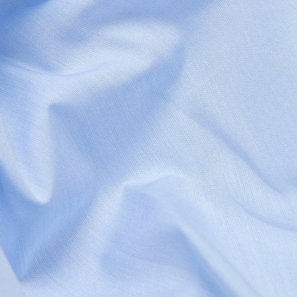 Açık Mavi Sea Island Cotton El Yapımı Gömlek