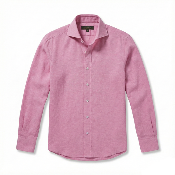 Cenova Pike Pamuk Polo Kesim Gömlek - Pembe