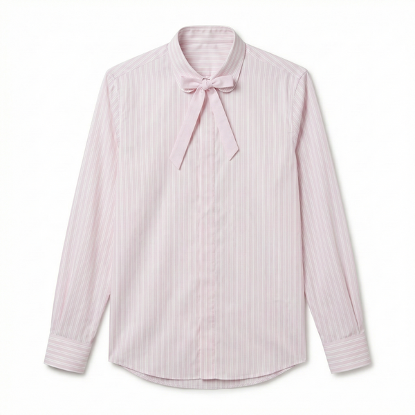 Demokratik Gömlek - Pembe Çizgili