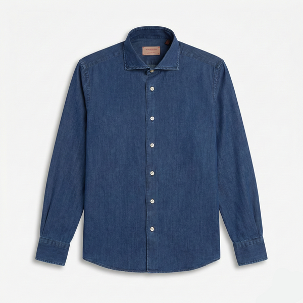 Denim Gömlek - Koyu Mavi