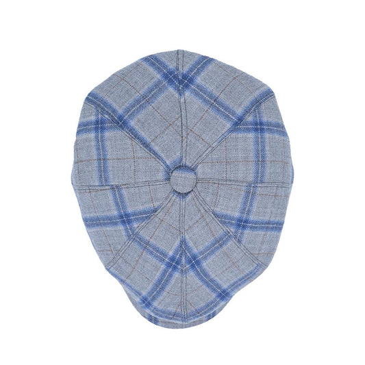 Yün 30's 8 Panel Glencheck Flanel Şapka - Bonherre