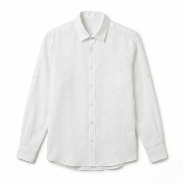 Keten Gömlek - Beyaz
