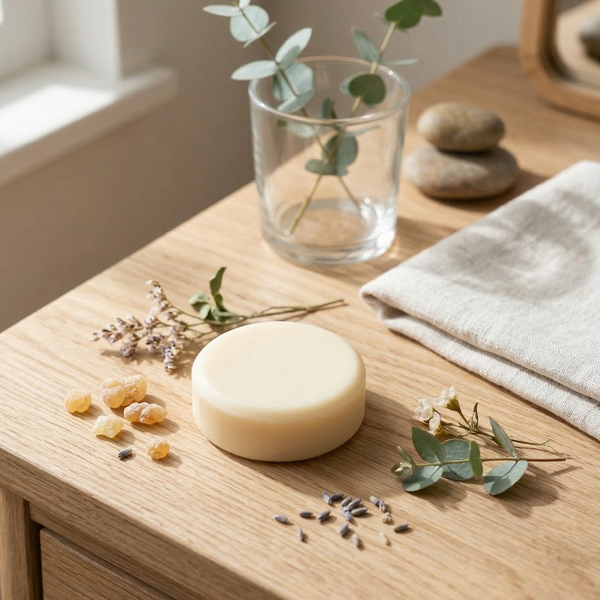 Bonherre mağazasından Maji Botanicals Frankincense (Akgünlük) losyon bar, yaşlanma karşıtı ve yerli üretim katı vücut nemlendiricisi.