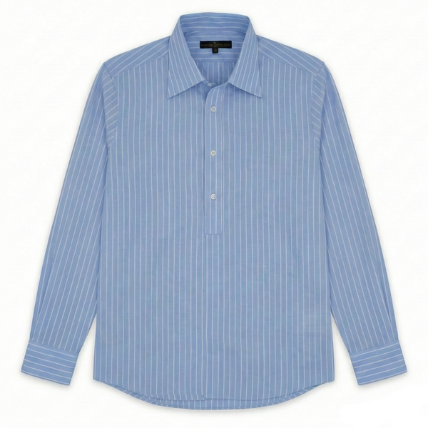 Rio Polo Kesim Çizgili Gömlek - Açık Mavi