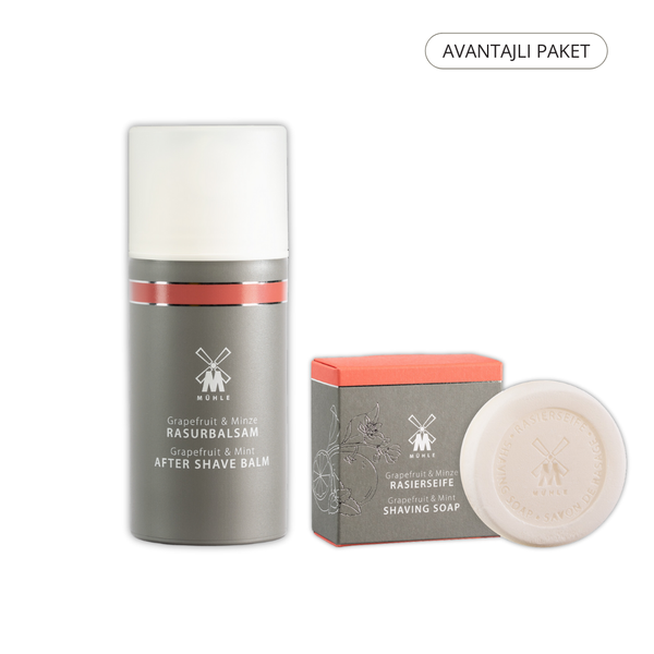 Mühle Tıraş Sabunu ve Tıraş Sonrası Balsam - Greyfurt Nane Özlü