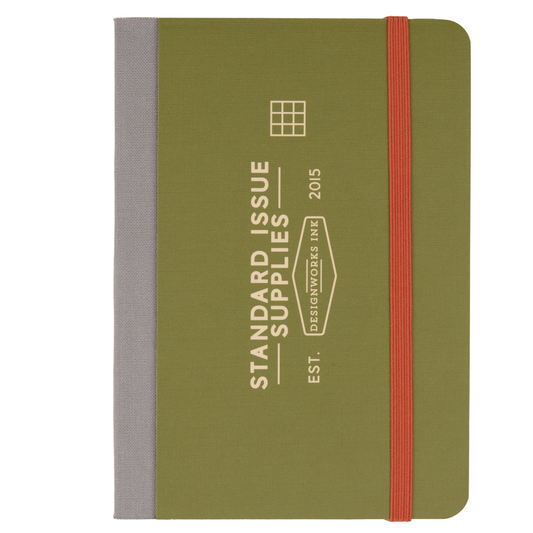 Bonherre mağazasından Designworks Ink marka, yeşil renkli Standard Issue cep defteri.