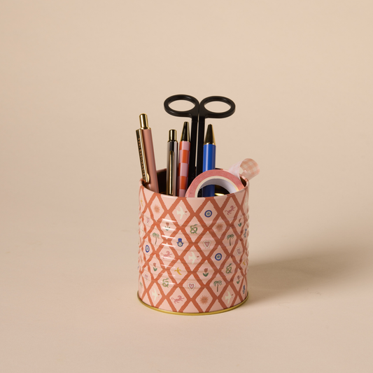 Bonherre mağazasından Designworks Ink marka, ikon desenli metal kalemlik.