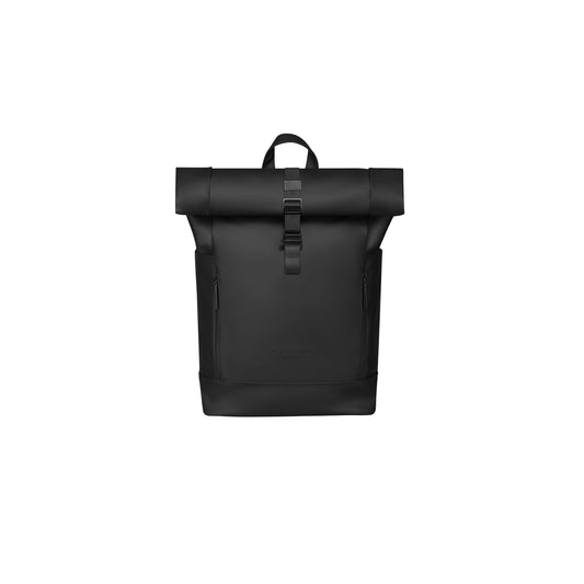 Bonherre mağazasından Gaston Luga marka, Rullen serisi, siyah renkli, 13 inç laptop bölmeli sırt çantası.