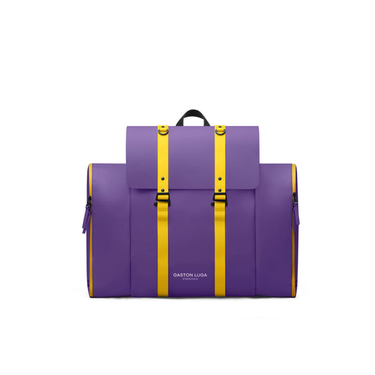 Bonherre mağazasından Gaston Luga marka, Splash Sneaker Pockets serisi, mor renkli, ayakkabı bölmeli spor çantası.