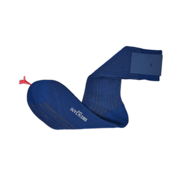 Elbise Çorabı Mid Calf Inchiostro Poivre - Çizgili Mavi