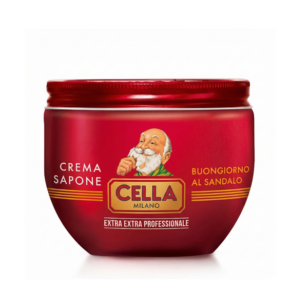 Bonherre mağazasından Cella Milano Buongiorno al Sandalo Sandal Ağacı Özlü Profesyonel Tıraş Kremi, yüksek koruyucu lüks erkek bakım ürünü.