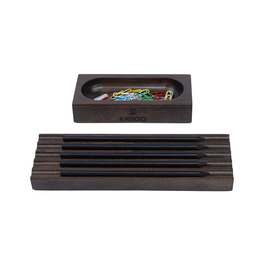 Kayigo Koyu Kahverengi İkili Masa Üstü Organizer