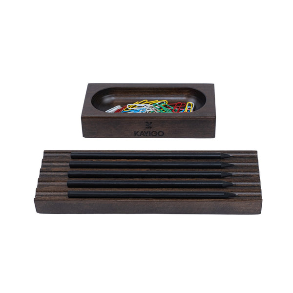 Kayigo Koyu Kahverengi İkili Masa Üstü Organizer