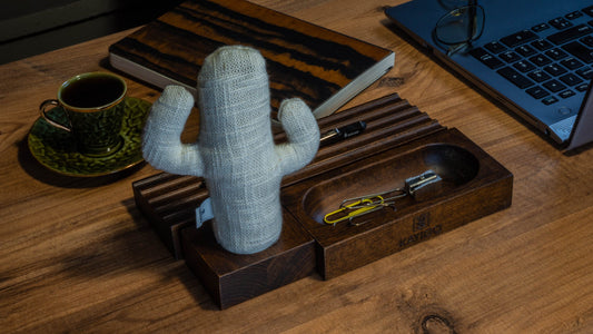 KAYIGO Woody Üçlü Ofis Seti Koyu Kahverengi