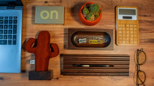 KAYIGO Woody Üçlü Ofis Seti Koyu Kahverengi