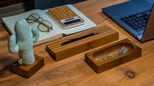 KAYIGO Woody Üçlü Ofis Seti Açık Kahverengi