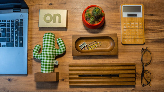 KAYIGO Woody Üçlü Ofis Seti Açık Kahverengi