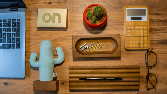 KAYIGO Woody Üçlü Ofis Seti Açık Kahverengi