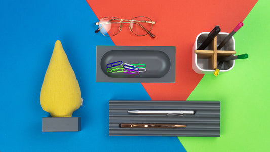 Kayigo Woody Gri Üçlü Ofis Seti - Sarı Ladin