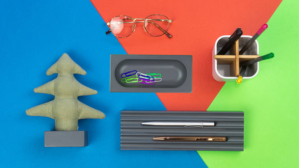 Kayigo Woody Gri Üçlü Ofis Seti -Yeşil Çam