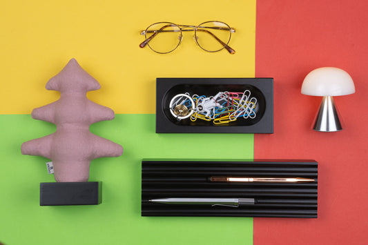 Kayigo Woody Siyah Üçlü Ofis Seti - Pembe Çam