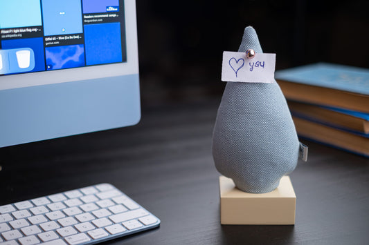 Kayigo Woody Krem Üçlü Ofis Seti - Mavi Ladin