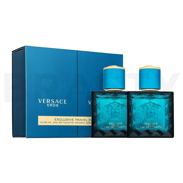 Versace Eros Eau de Parfum 2x30 ml erkek parfüm seti, oryantal odunsu karakteriyle