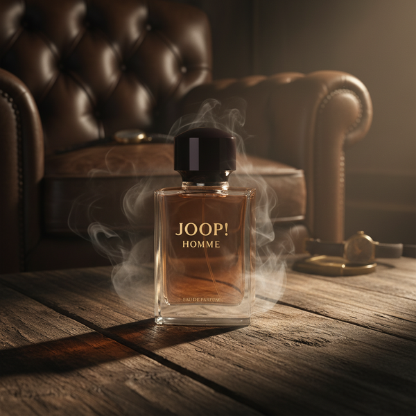 Bonherre mağazasından Joop! Homme EDP, fındık, bal, tarçın ve vanilya notalı yoğun erkek parfümü.