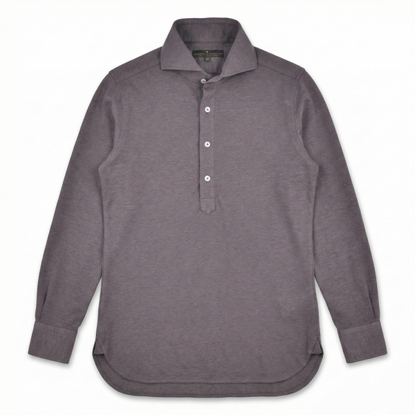 Cenova Pike Pamuk Polo Kesim Gömlek - Kahve