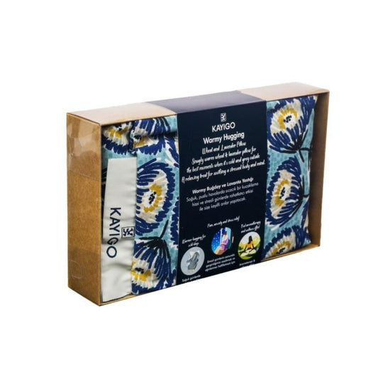 Warmy Ilık Sarılma Yastığı - Mavi Çiçekler - Bonherre