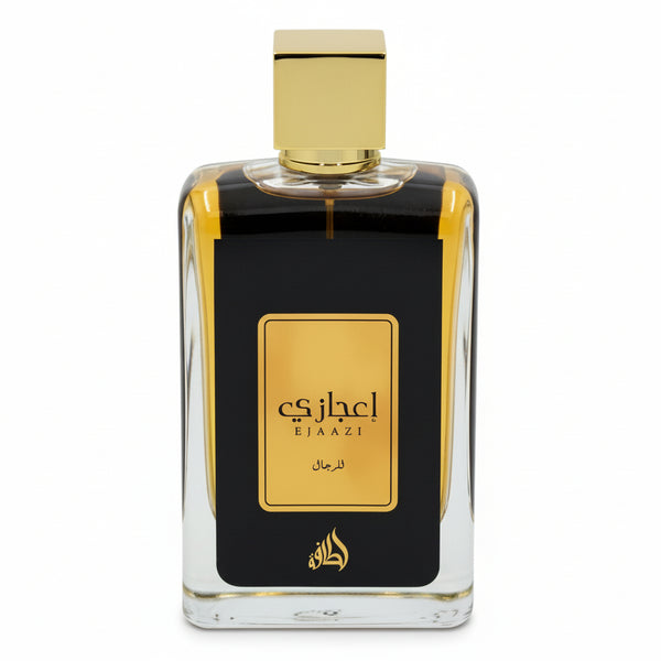 Bonherre mağazasından Lattafa Ejaazi EDP, narenciye, ambroksan, sedir ve paçuli notalı 100 ml unisex parfüm.