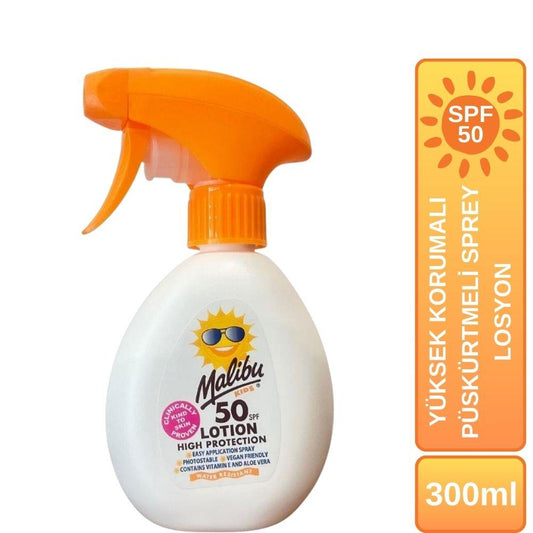 Malibu Güneş Koruyucu Püskürtmeli Sprey Çocuk SPF50 300ml