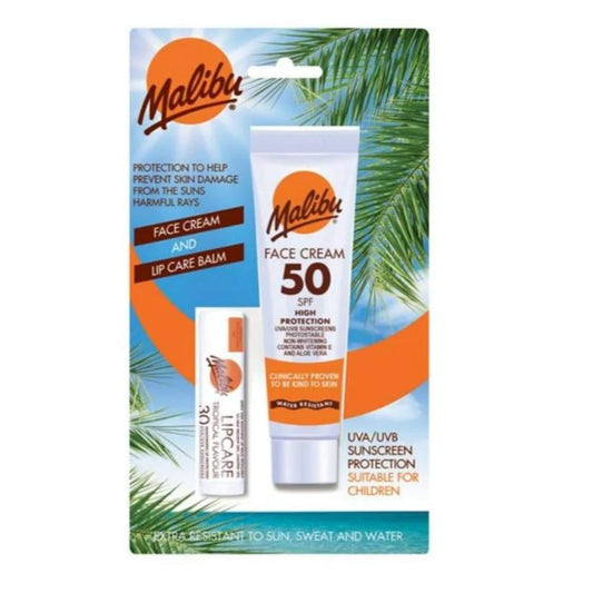 Güneş Koruyucu Yüz Losyonu SPF50 + Dudak Koruyucu & Nemlendirici SPF30 - Bonherre