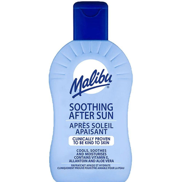Bonherre mağazasından Malibu Güneş Sonrası Yatıştırıcı Losyon, Aloe Vera ve Vitamin E içerikli serinletici after sun bakımı.