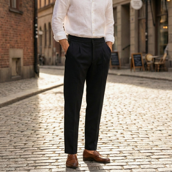 Jogging In Sardinia Lacivert Beli Lastikli Pantolon