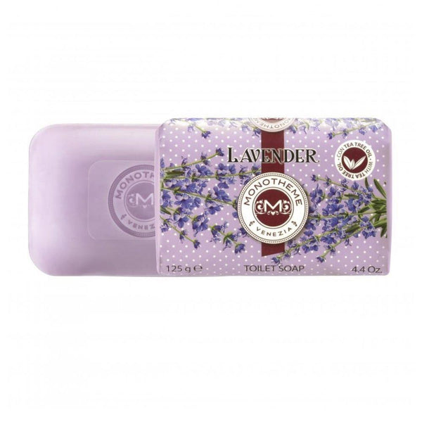Bonherre mağazasından Monotheme Lavanta (Lavender) katı sabun, çay ağacı yağı içeren rahatlatıcı lüks İtalyan sabunu.