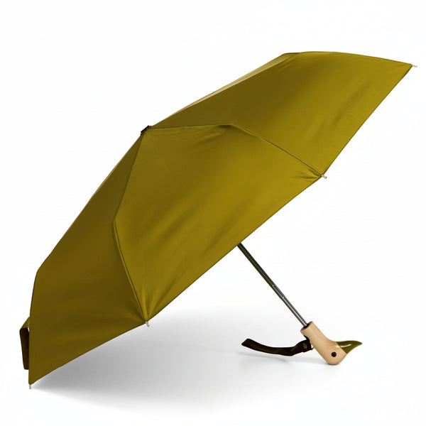 Bonherre mağazasından Original Duckhead Olive, zeytin yeşili el yapımı huş ağacı saplı lüks kompakt şemsiye.