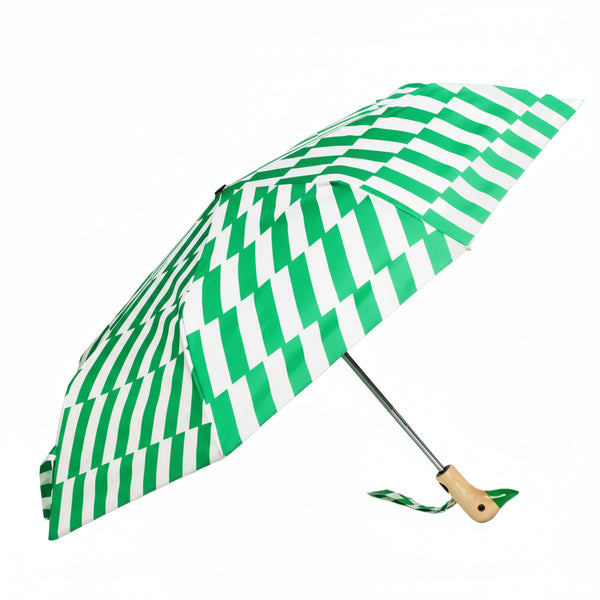 Bonherre mağazasından Original Duckhead Kelly Bars, yeşil desenli ördek başlı lüks otomatik şemsiye.