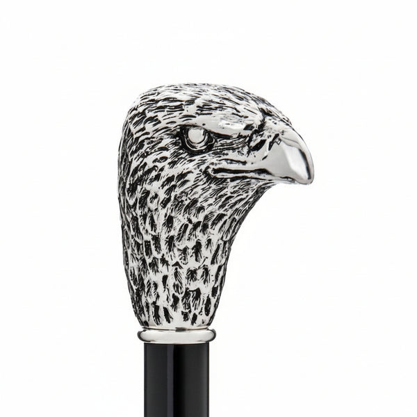 Bonherre mağazasından Pasotti Silver Eagle, gümüş kaplama kartal başlı lüks İtalyan el yapımı baston.