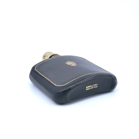 Deri Cep Şişesi - Siyah Altın Çizgili - Bonherre