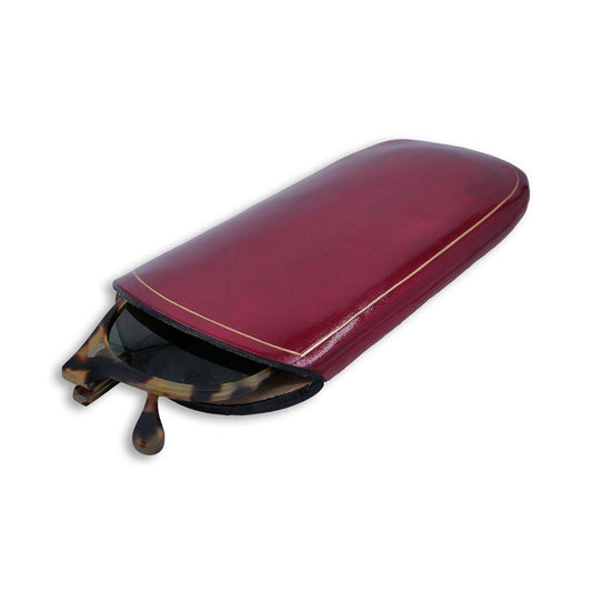 Deri Gözlük Kılıfı - Bordo - Bonherre