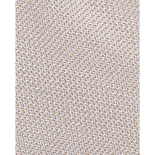 Grenadine Garza Fina Astarsız Kravat - Açık Fildişi - Bonherre