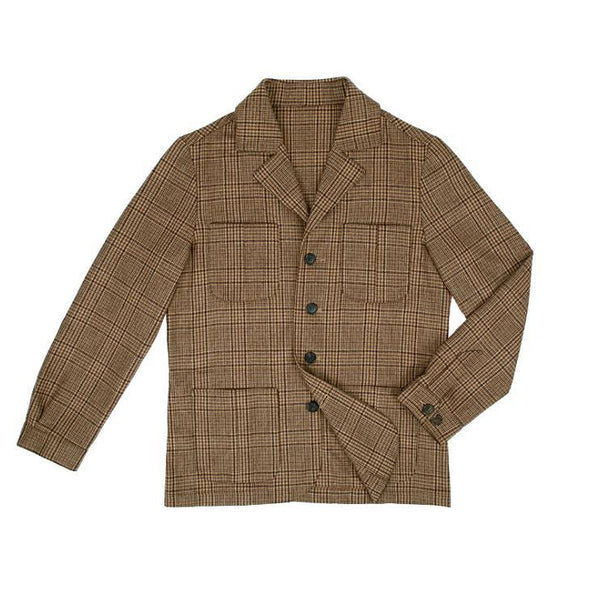 John'un Ceketi Kahverengi Glencheck - Bonherre