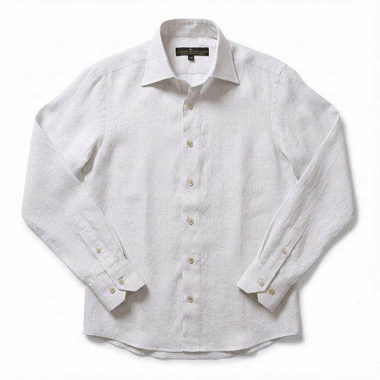 Rubi Bej Keten Gömlek