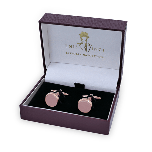 Signature Koleksiyonu No5 Pembe Kuvars Kol Düğmeleri - Bonherre