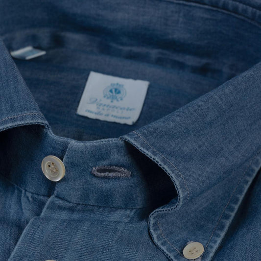 Vanacore Napoli - Orta Kot Düğmeli Gömlek - Bonherre